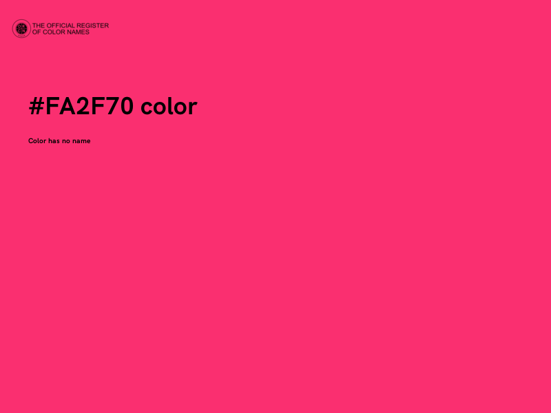 #FA2F70 color image