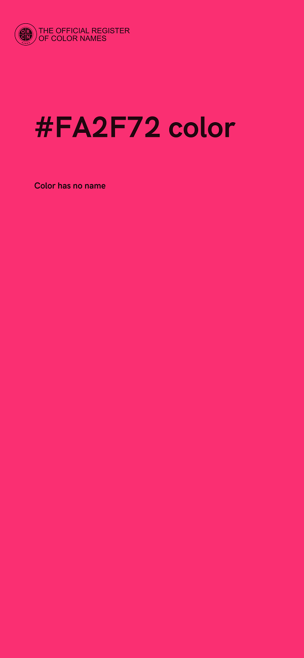#FA2F72 color image