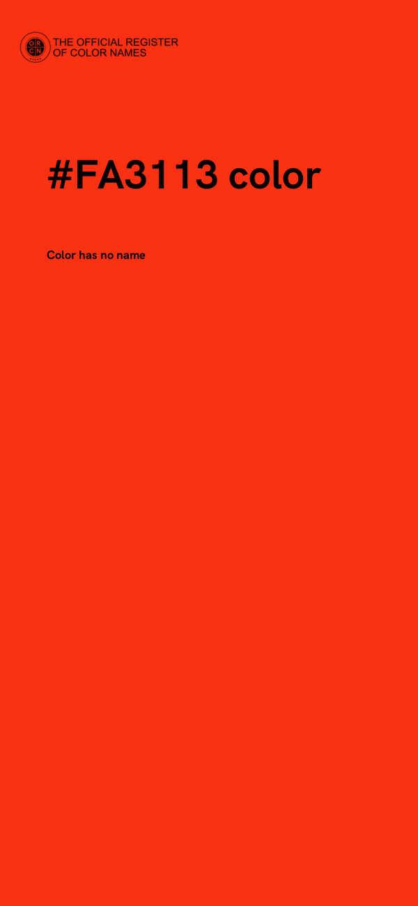 #FA3113 color image