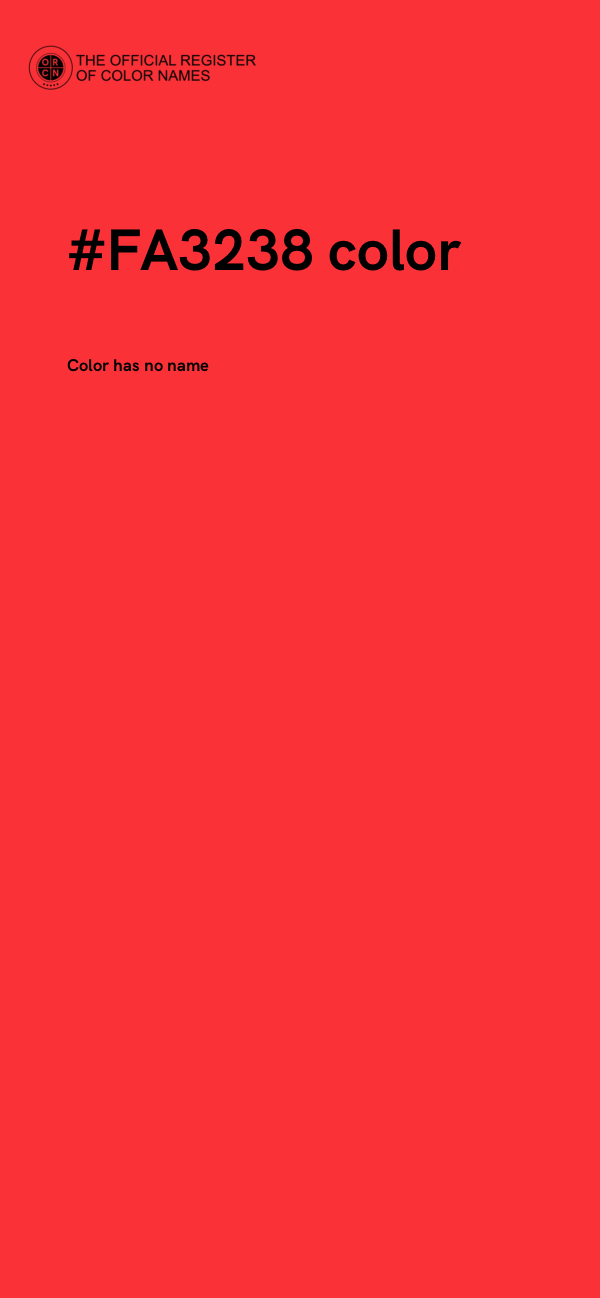 #FA3238 color image