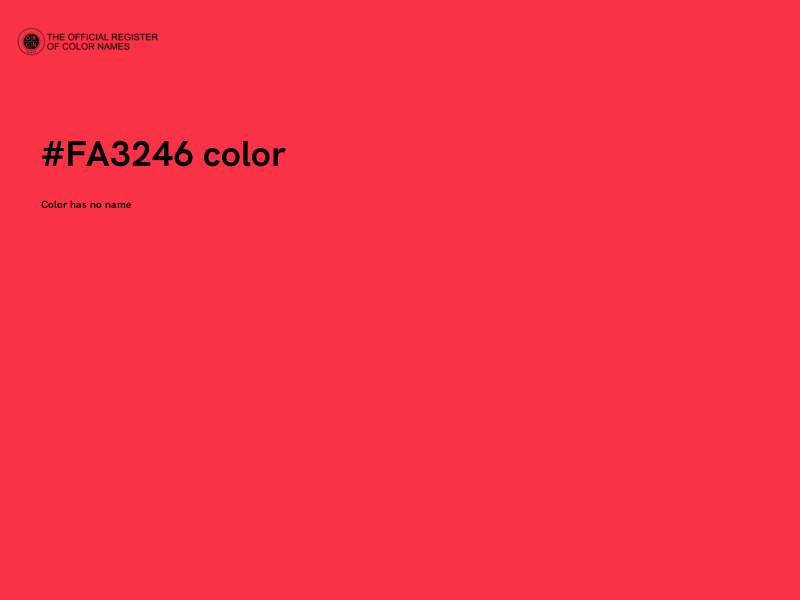 #FA3246 color image