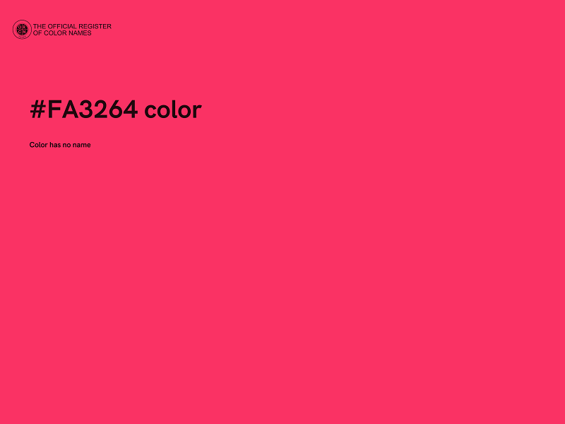 #FA3264 color image