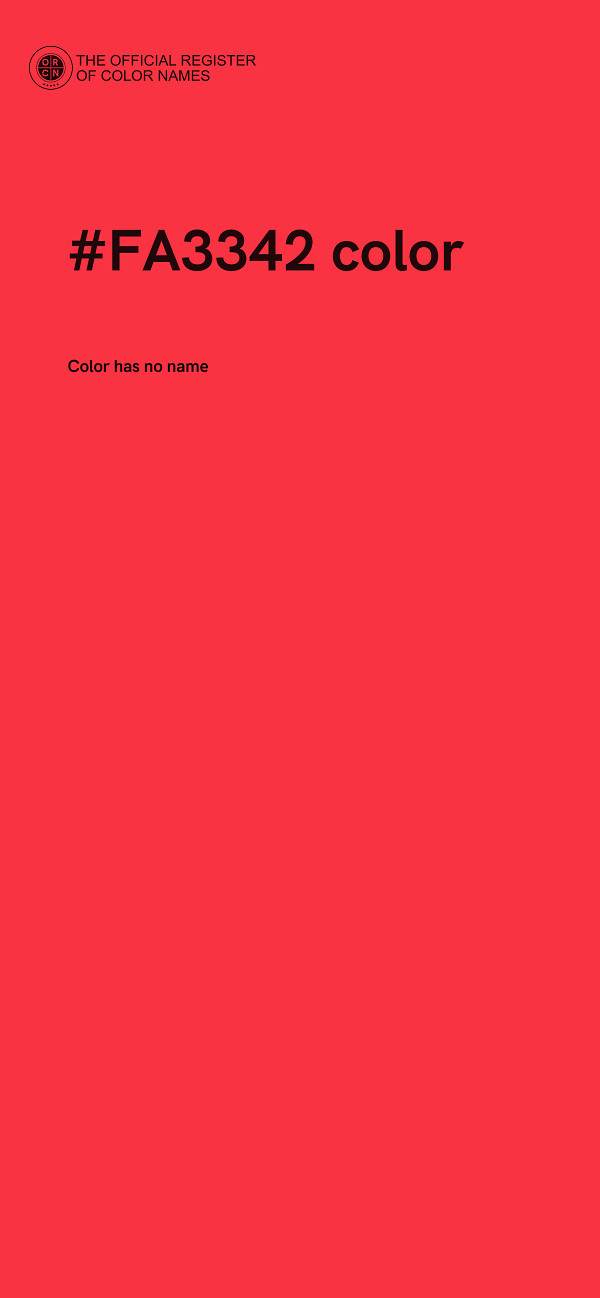 #FA3342 color image