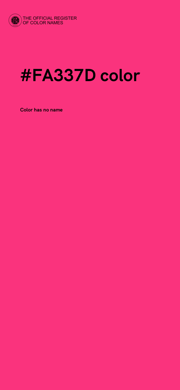 #FA337D color image