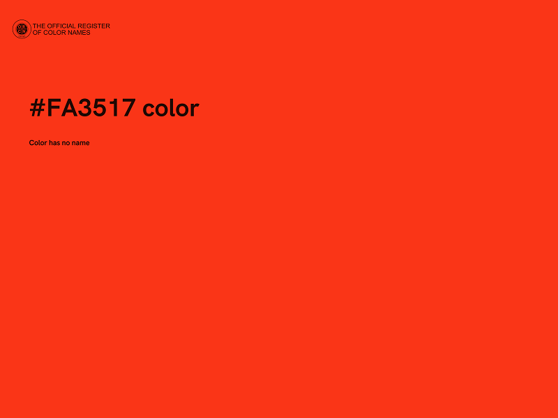 #FA3517 color image