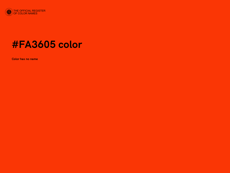 #FA3605 color image