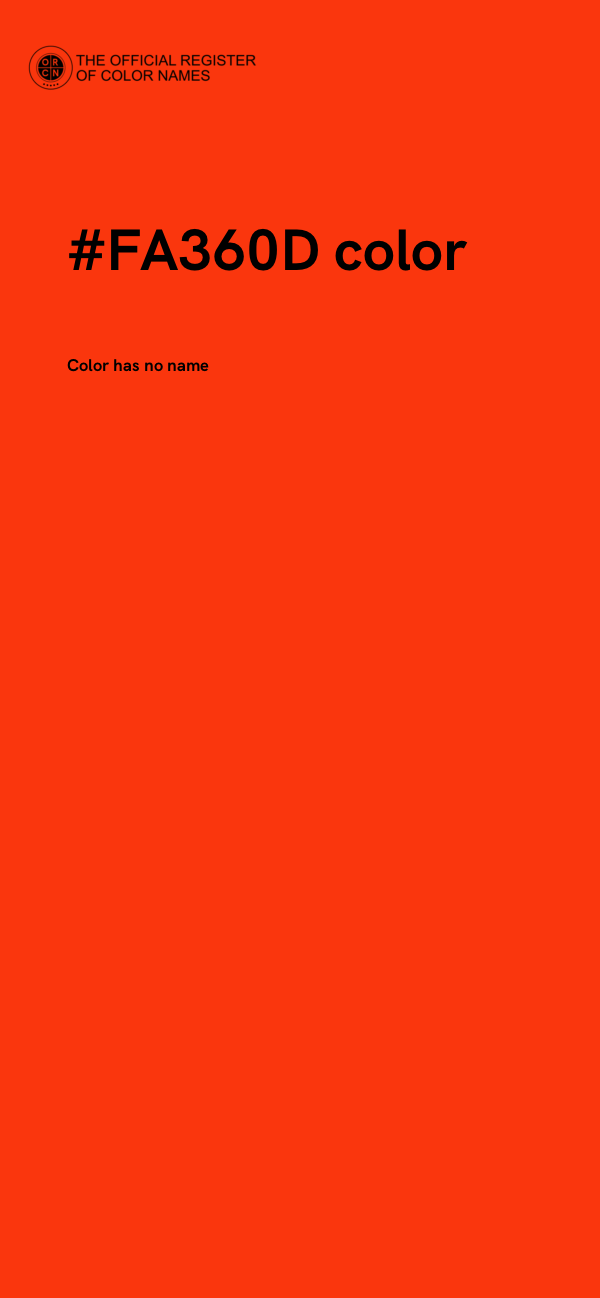 #FA360D color image