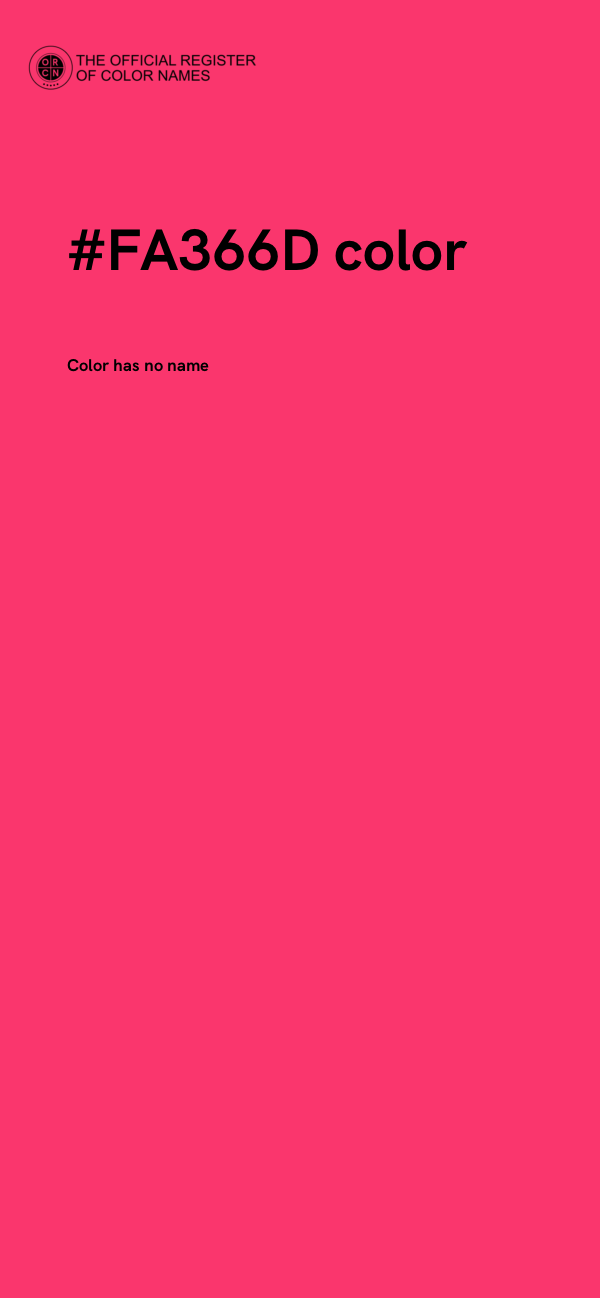 #FA366D color image
