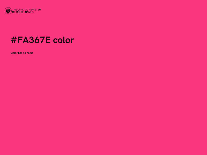 #FA367E color image
