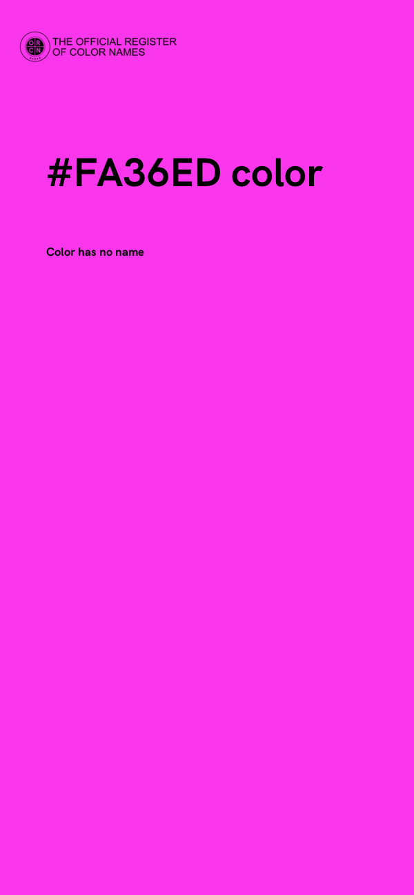 #FA36ED color image