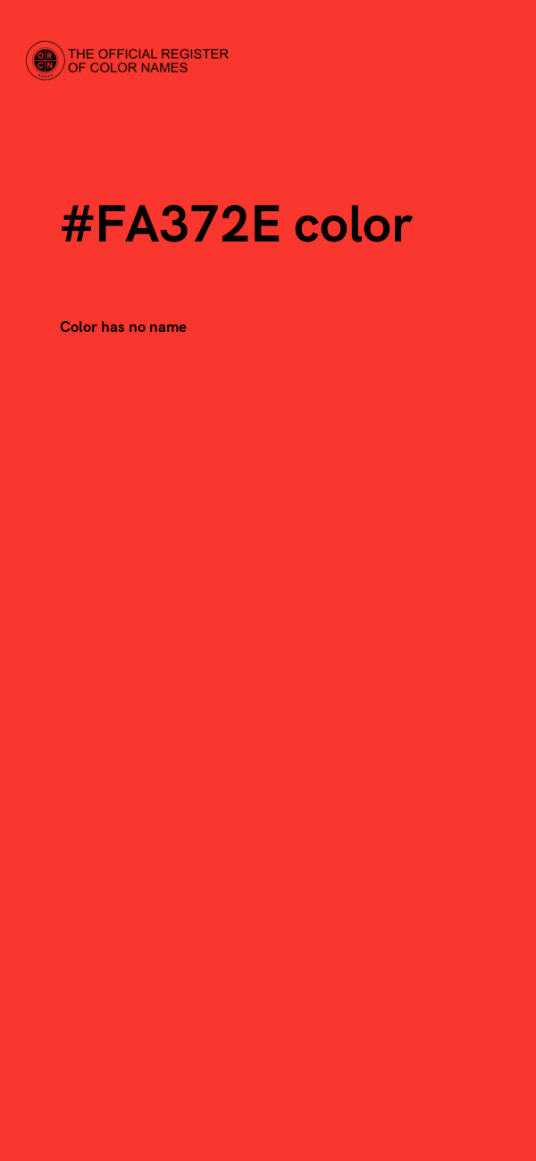#FA372E color image