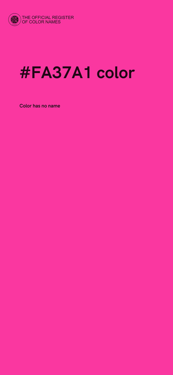 #FA37A1 color image
