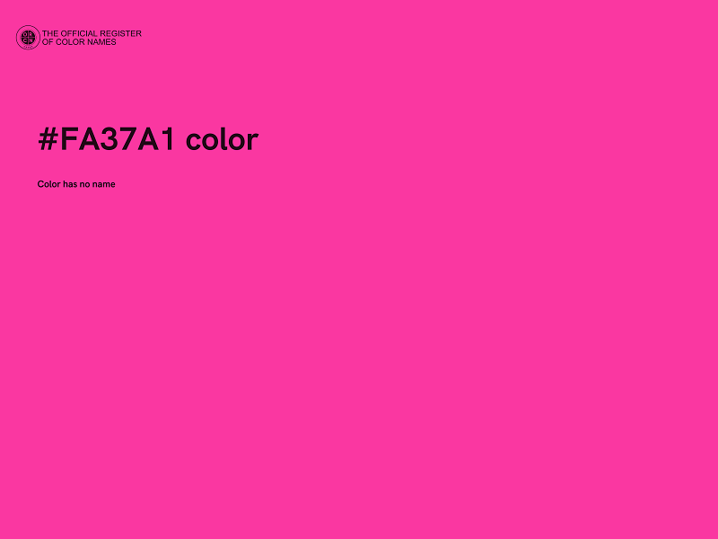 #FA37A1 color image