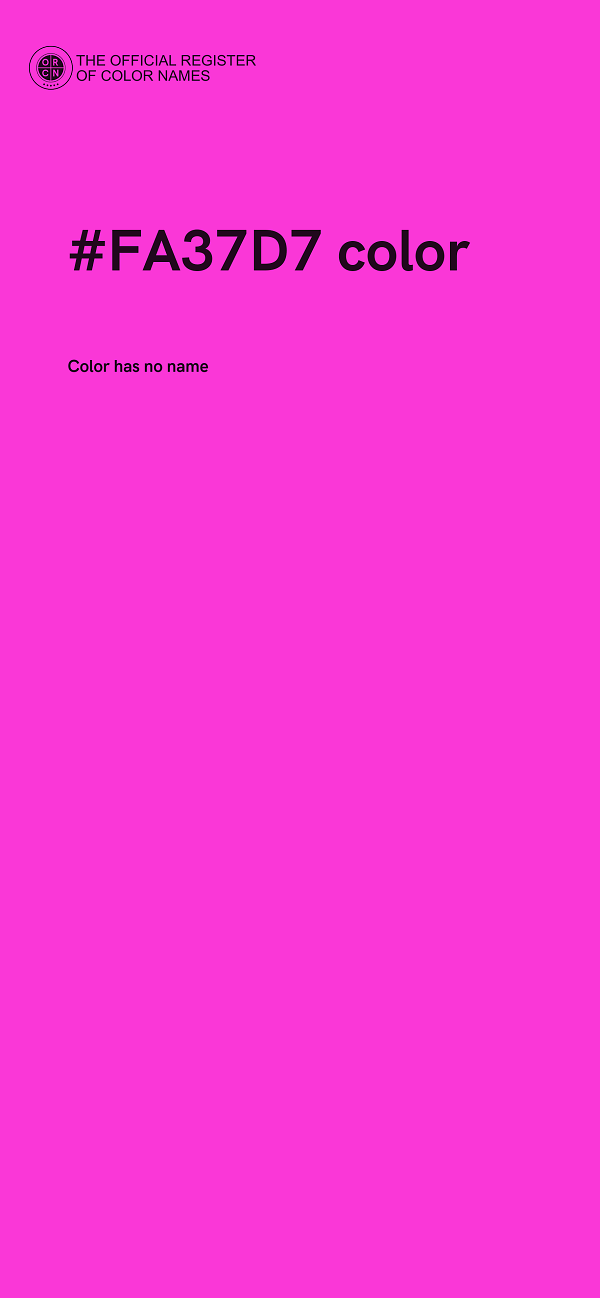 #FA37D7 color image