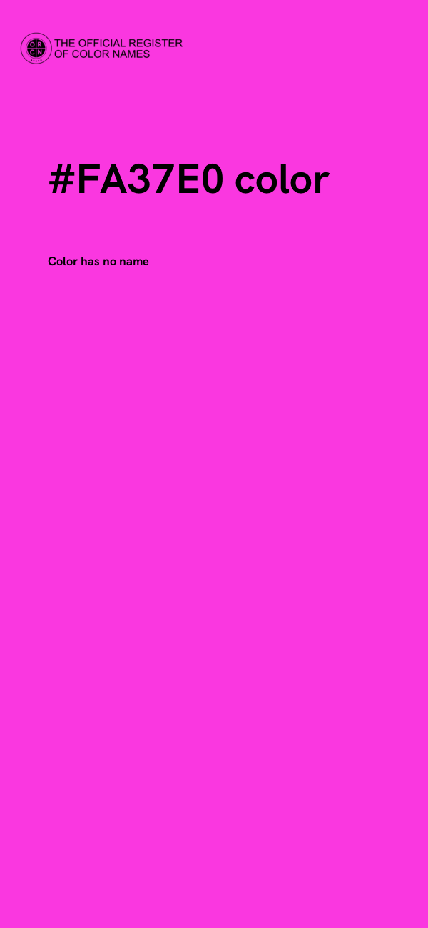 #FA37E0 color image