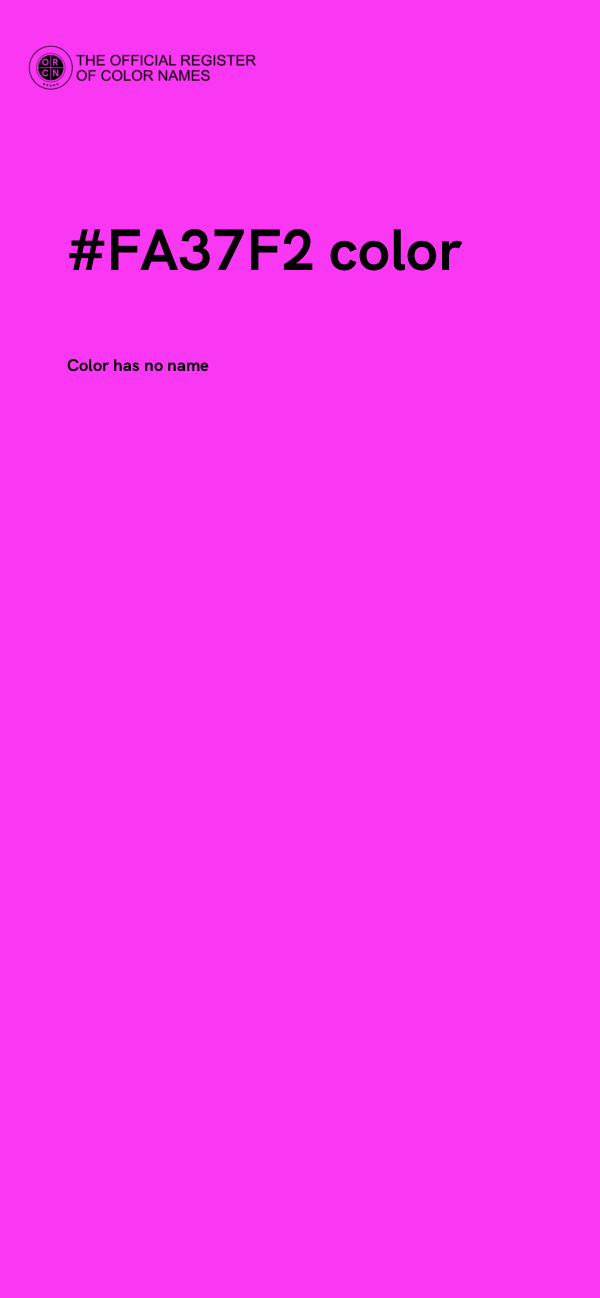 #FA37F2 color image