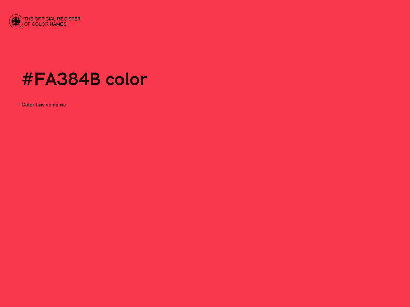 #FA384B color image