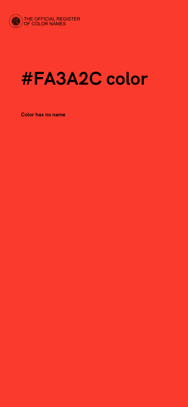 #FA3A2C color image