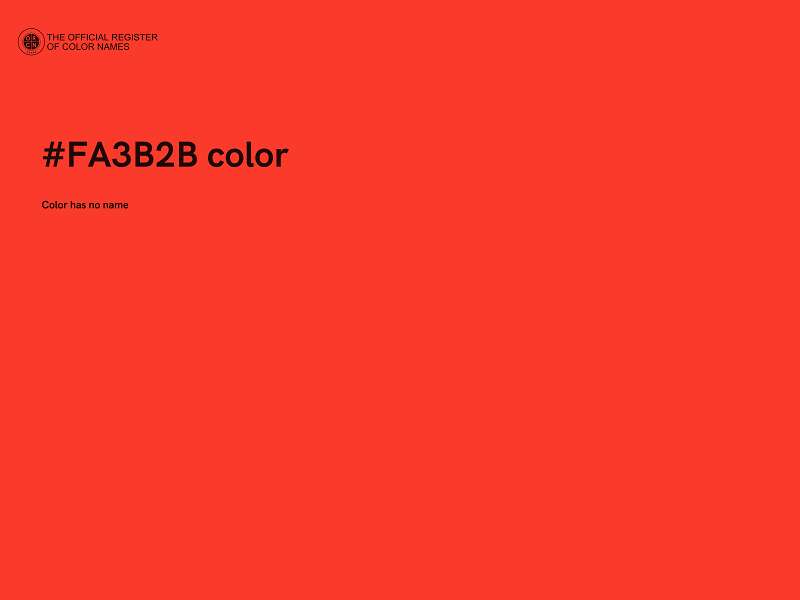 #FA3B2B color image