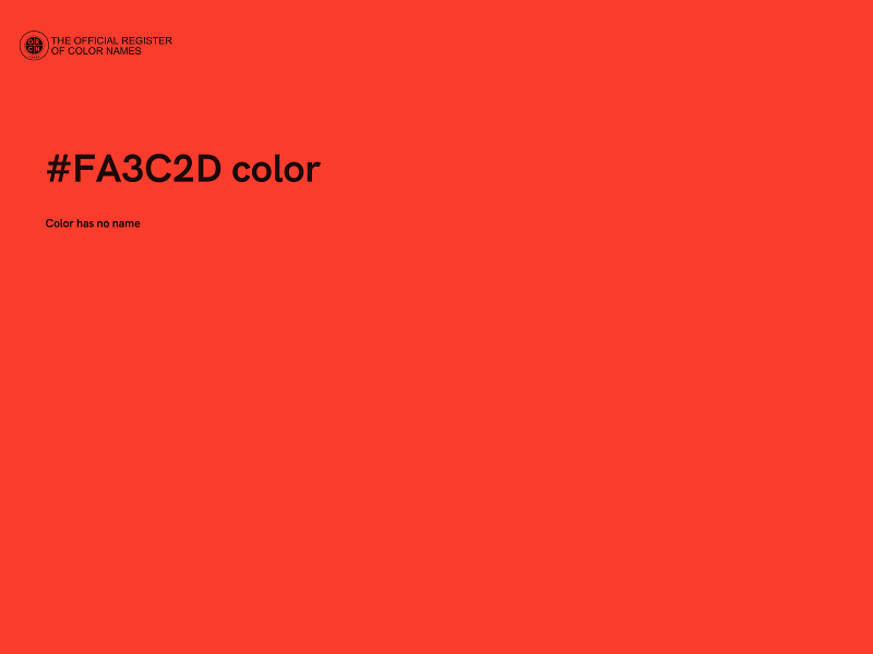#FA3C2D color image