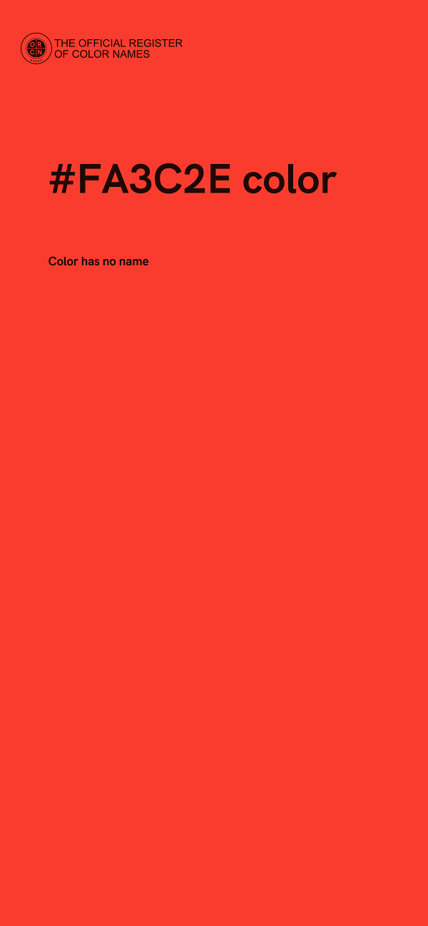 #FA3C2E color image