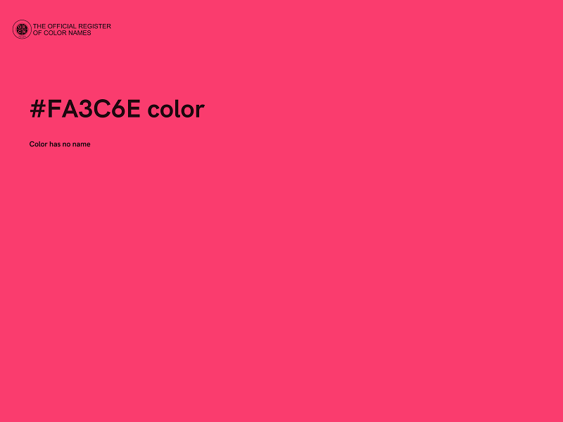 #FA3C6E color image