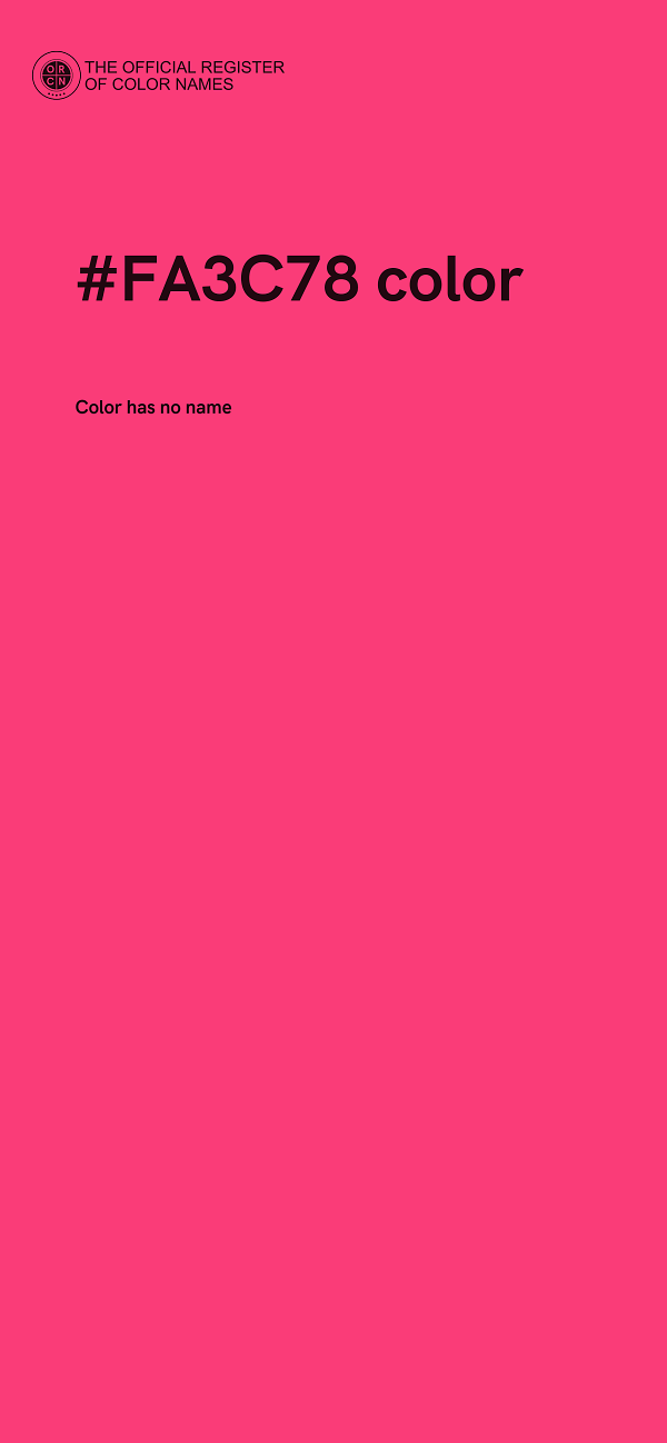 #FA3C78 color image