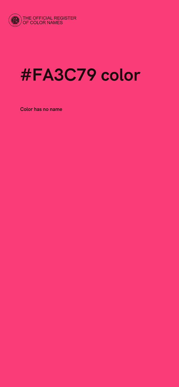 #FA3C79 color image