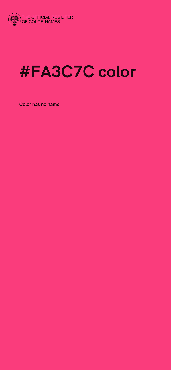 #FA3C7C color image