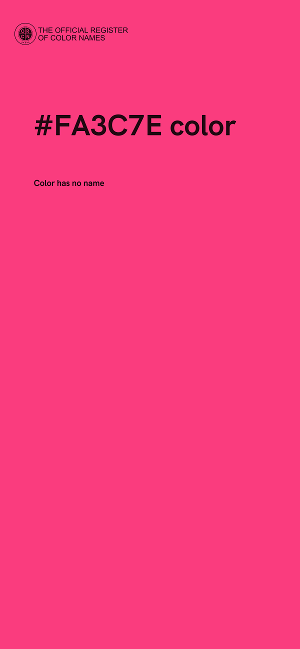 #FA3C7E color image