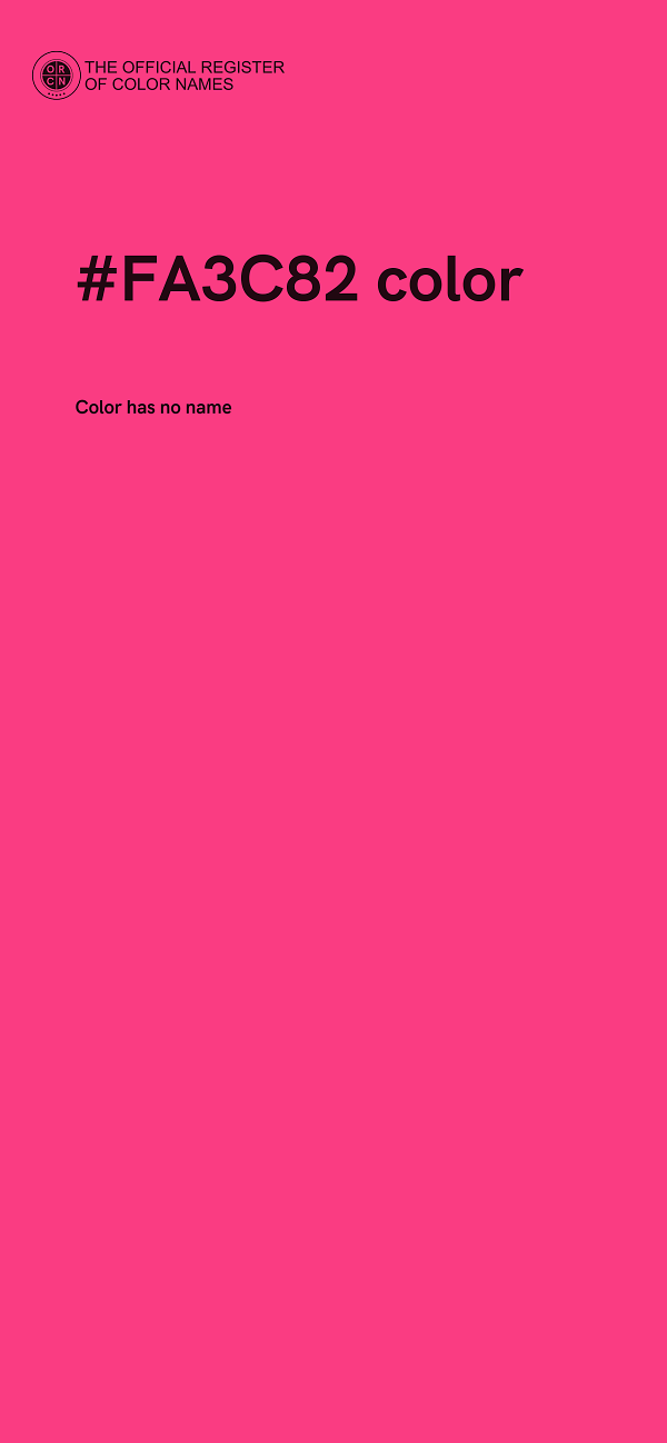 #FA3C82 color image