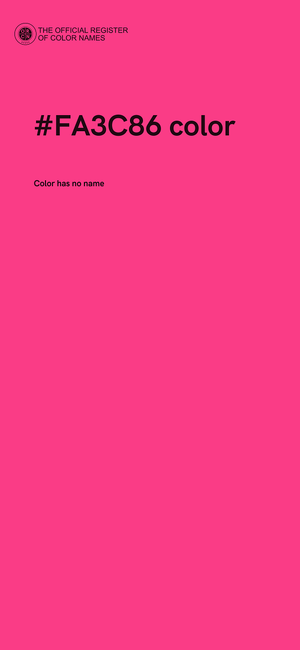 #FA3C86 color image