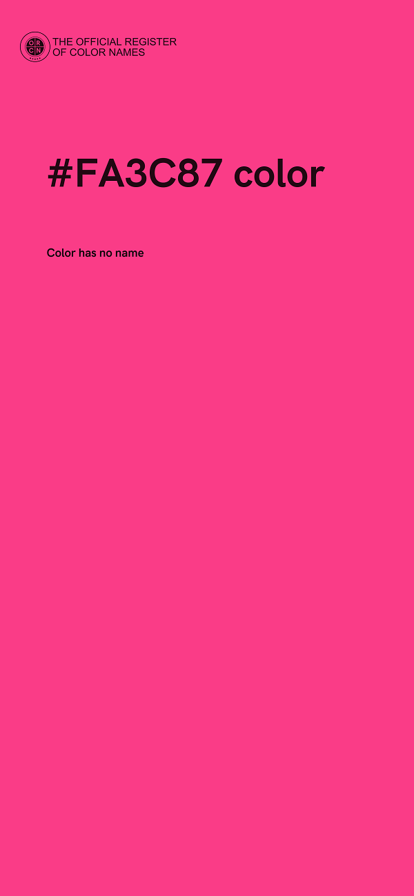 #FA3C87 color image