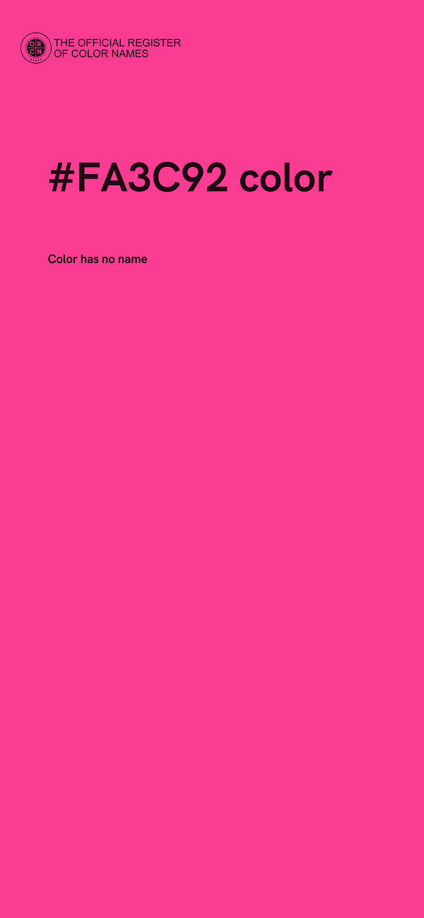 #FA3C92 color image