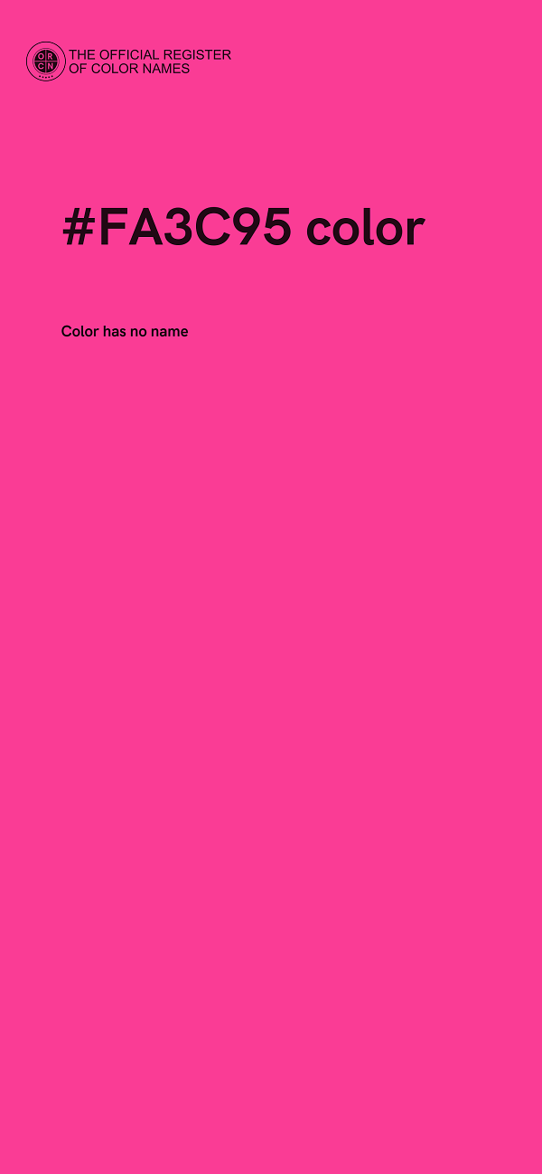 #FA3C95 color image