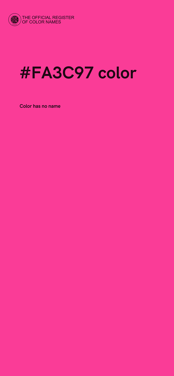 #FA3C97 color image