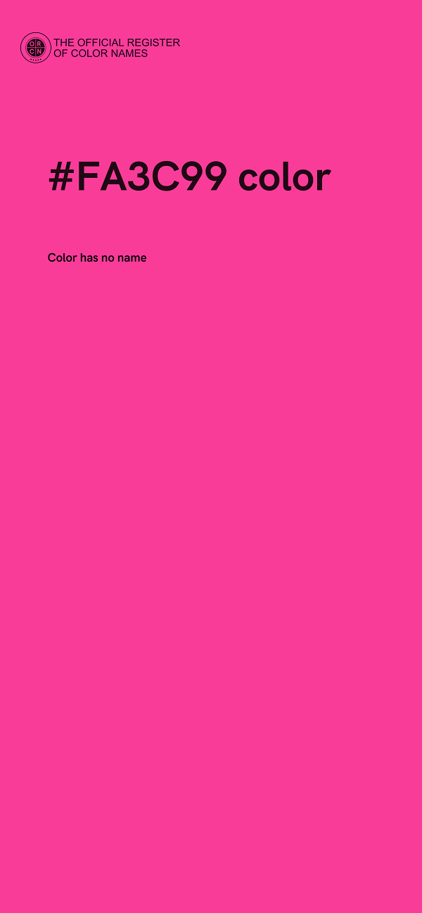 #FA3C99 color image
