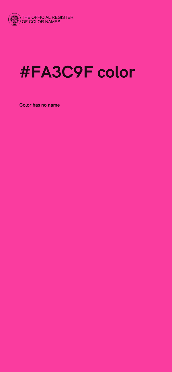 #FA3C9F color image