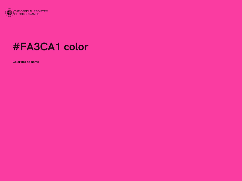 #FA3CA1 color image