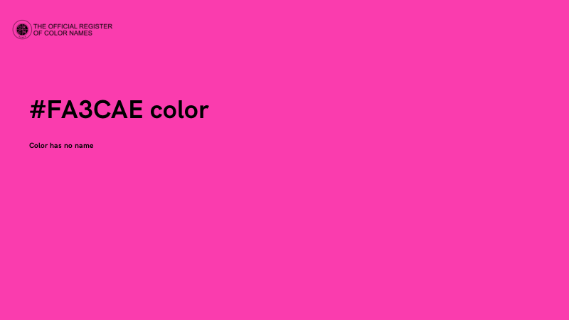 #FA3CAE color image