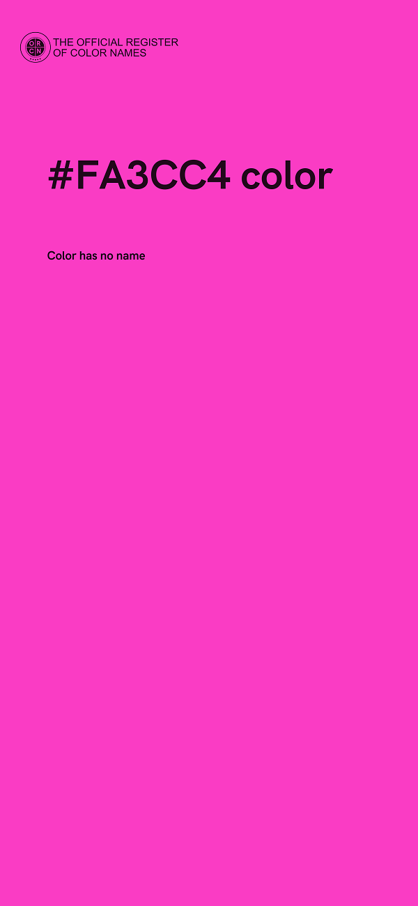 #FA3CC4 color image