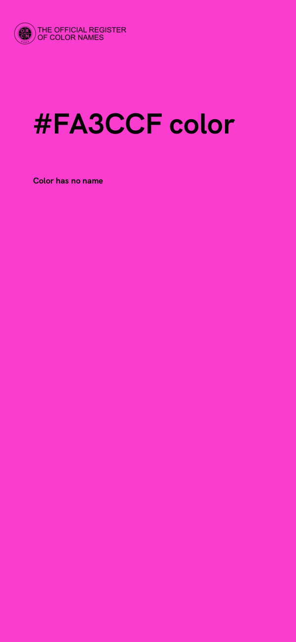 #FA3CCF color image