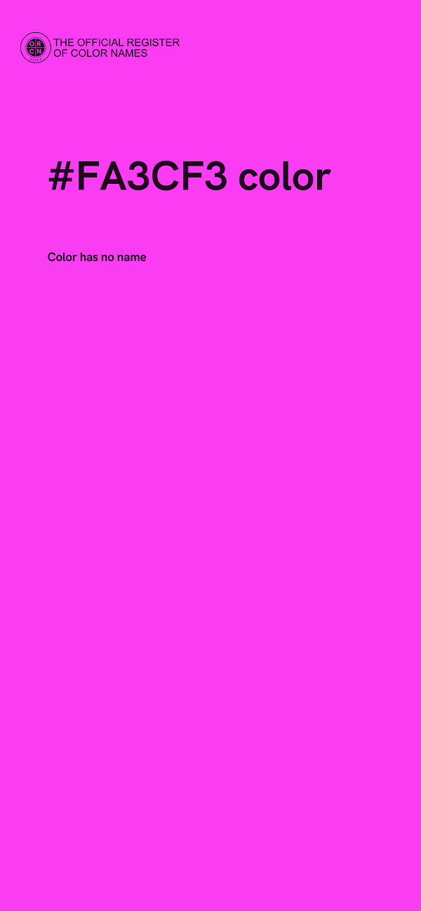 #FA3CF3 color image