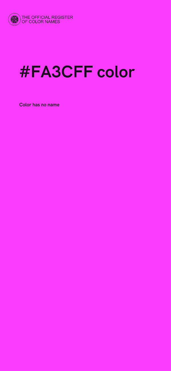 #FA3CFF color image