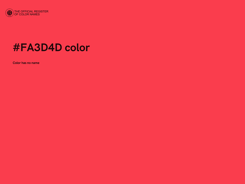 #FA3D4D color image