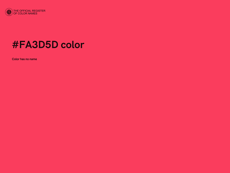 #FA3D5D color image