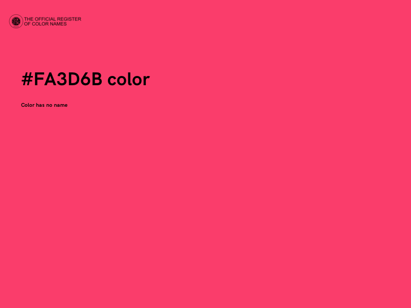 #FA3D6B color image