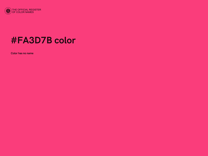 #FA3D7B color image