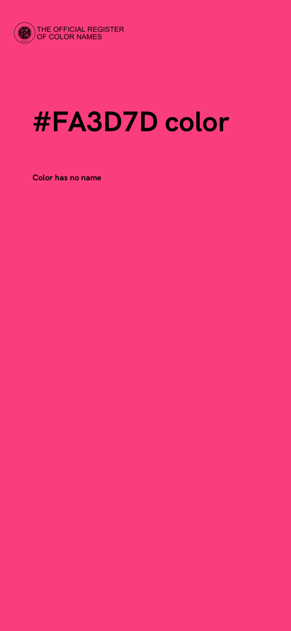 #FA3D7D color image