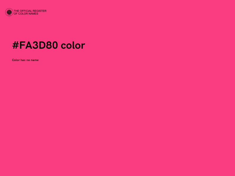 #FA3D80 color image